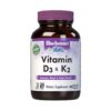 Bluebonnet vitamina d3 k2 cápsulas vegetales para huesos