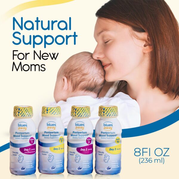 Blues Away posparto batido lateral etiqueta