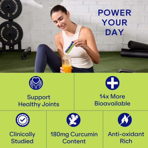 Blueshift cúrcuma polvo para agua apoyo articular y digestión