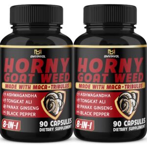 Cápsulas Horny Goat Weed para vitalidad BMVINVOL 180 unidades