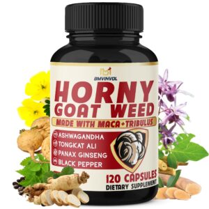 Version 1.0.0 BMVINVOL Horny Goat Weed suplemento cápsulas para vitalidad sexual