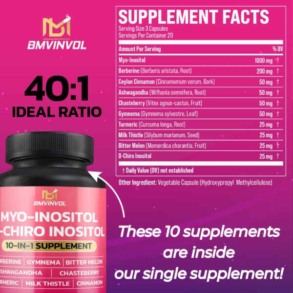 Etiqueta frontal BMVINVOL Inositol 40:1