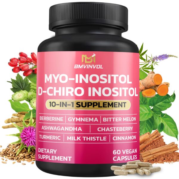 Frente de envase BMVINVOL Inositol 40:1 60 cápsulas