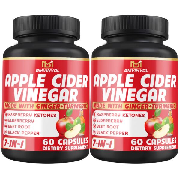 BMVINVOL suplemento vinagre de manzana 7 en 1 120 cápsulas frasco