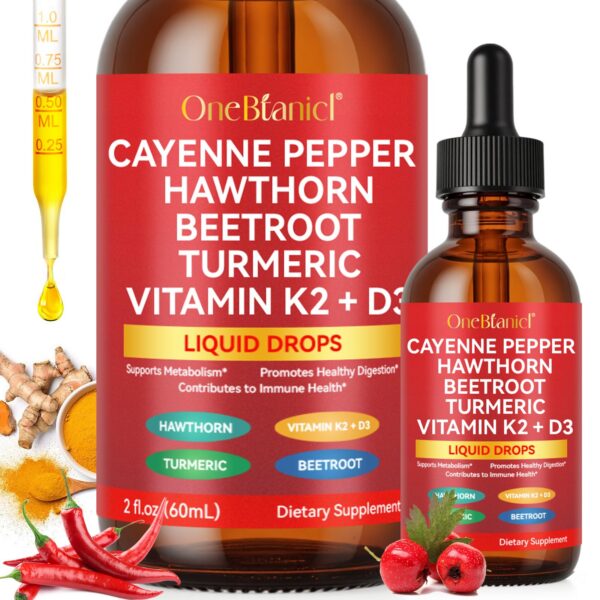 Frasco de Cayenne Pepper Drops – vista frontal
