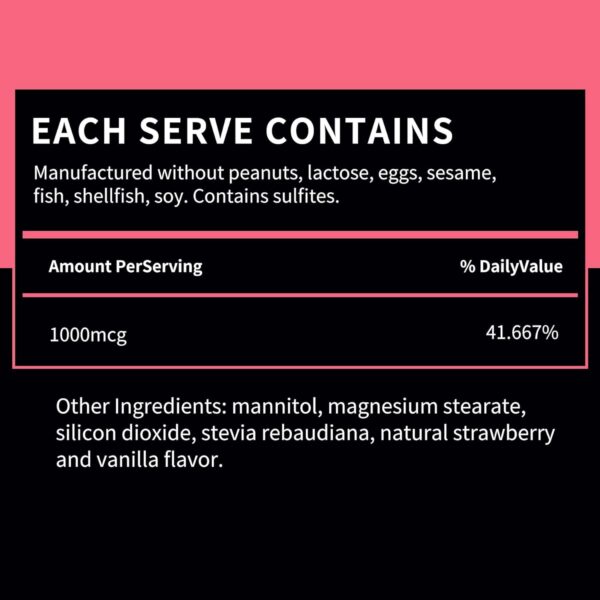 Caja del suplemento BNHealthy B12