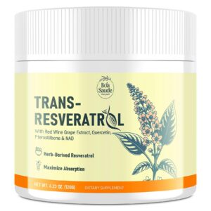 Version 1.0.0 Vista frontal de BoaSaude Trans-Resveratrol polvo