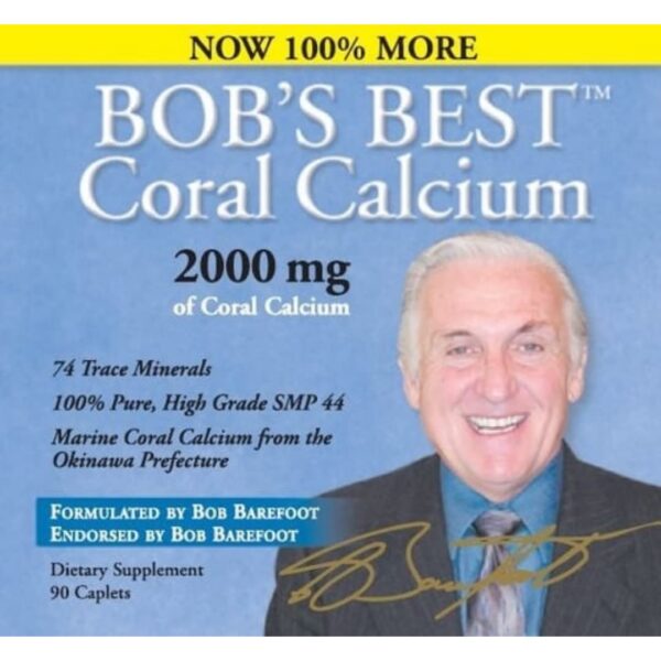 Version 1.0.0 Bob's Best coral calcium etiqueta frontal