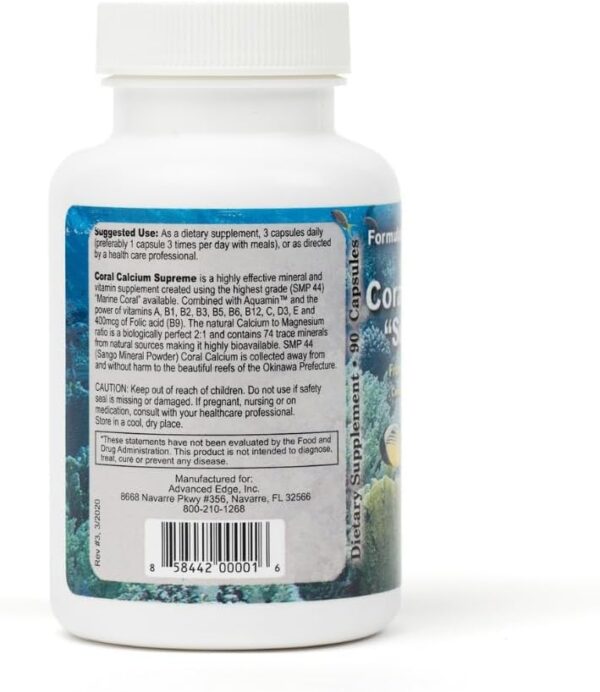 Cápsulas vegetales transparentes de Coral Calcium Supreme