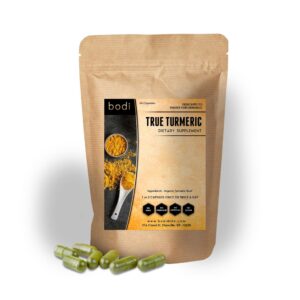 bodi cápsulas cúrcuma natural 120 unidades suplemento saludable