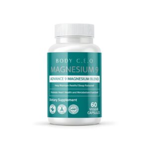 Body C.E.O. Magnesium 9 cápsulas vegetales - frontal