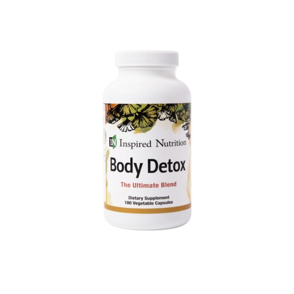 Body Detox Inspired Nutrition botella de 180 cápsulas