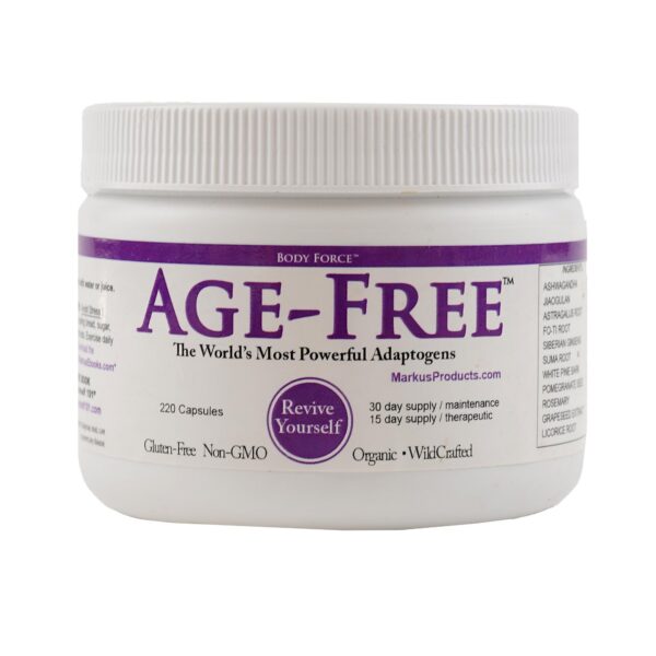 Version 1.0.0 Suplemento Body Force Age Free cápsulas antioxidantes y adaptógenas