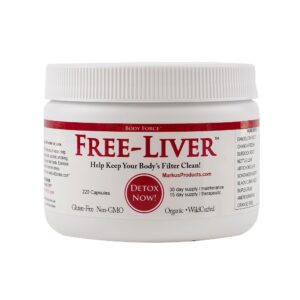 Frasco de Body Force Liver Formula Cápsulas