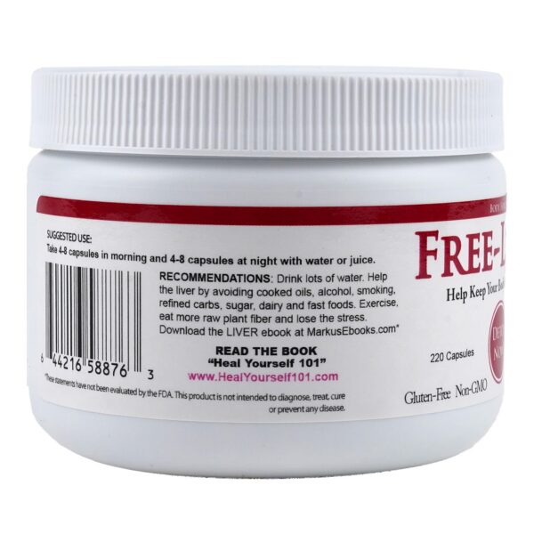 Frasco y etiqueta de Liver Formula