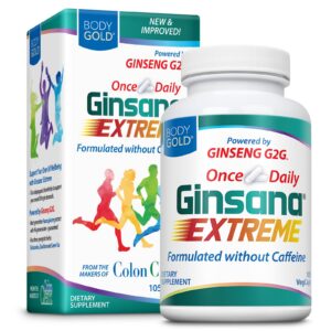 Body Gold Ginsana suplemento energizante con ginseng y hierbas