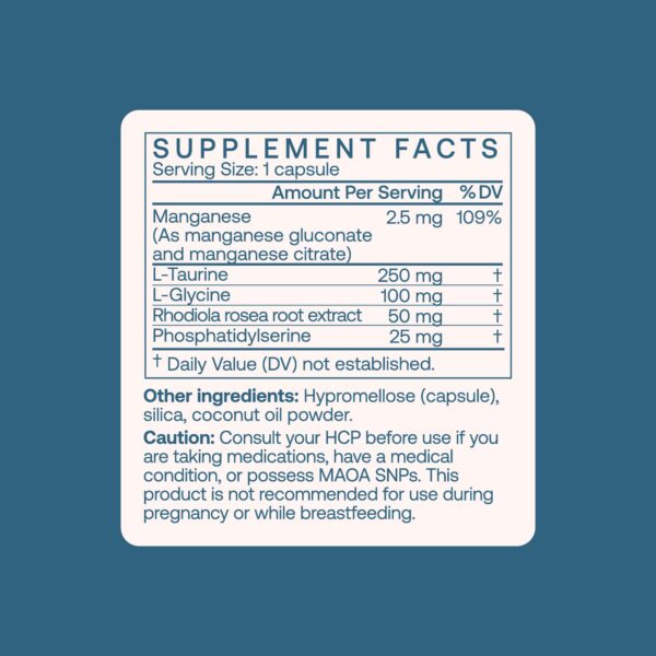 BodyBio Calm cápsulas dentro de la caja