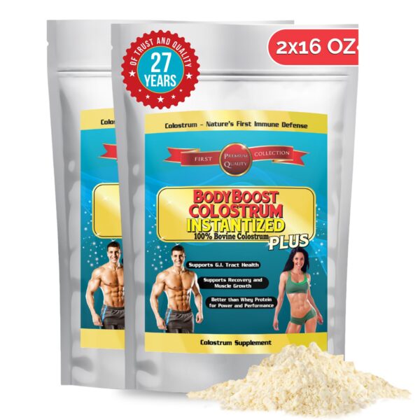 BodyBoost calostro instantáneo en polvo para salud intestinal