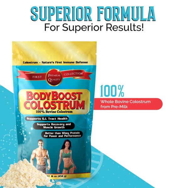 BodyBoost calostro natural no GMO y sin hormonas