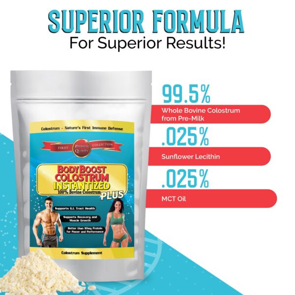 BodyBoost calostro polvo con inmunoglobulina y lactoferrina