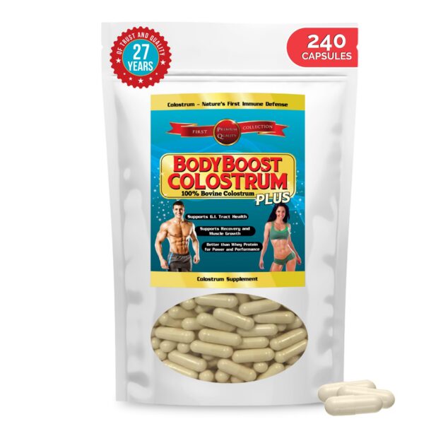 BodyBoost Colostrum Cápsulas 240 frasco