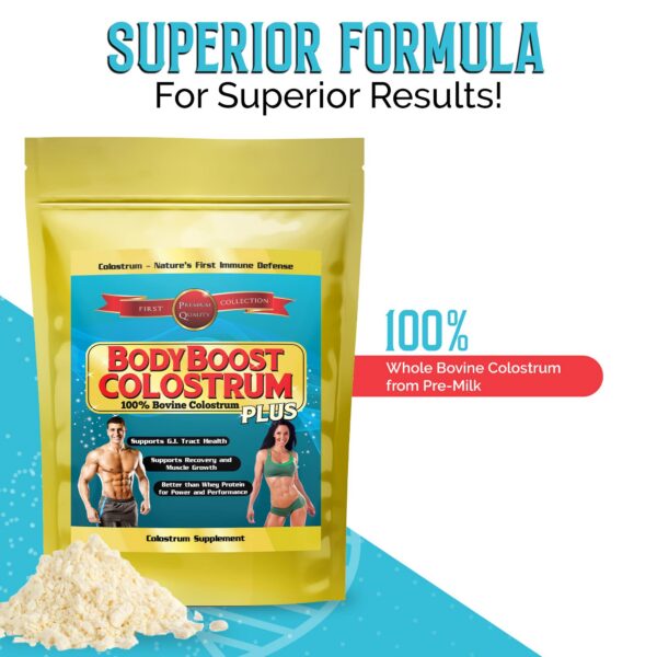 Saco de polvo BodyBoost calostro bovino 100% natural