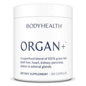Version 1.0.0 Frente del envase BodyHealth Organ+ Grass-Fed Glandular Complex