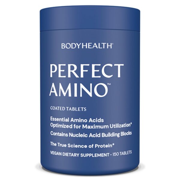 BodyHealth PerfectAmino frasco y etiqueta