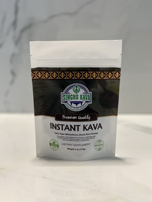 Bolsa abierta con polvo de kava fijiana micronizado SINGHS