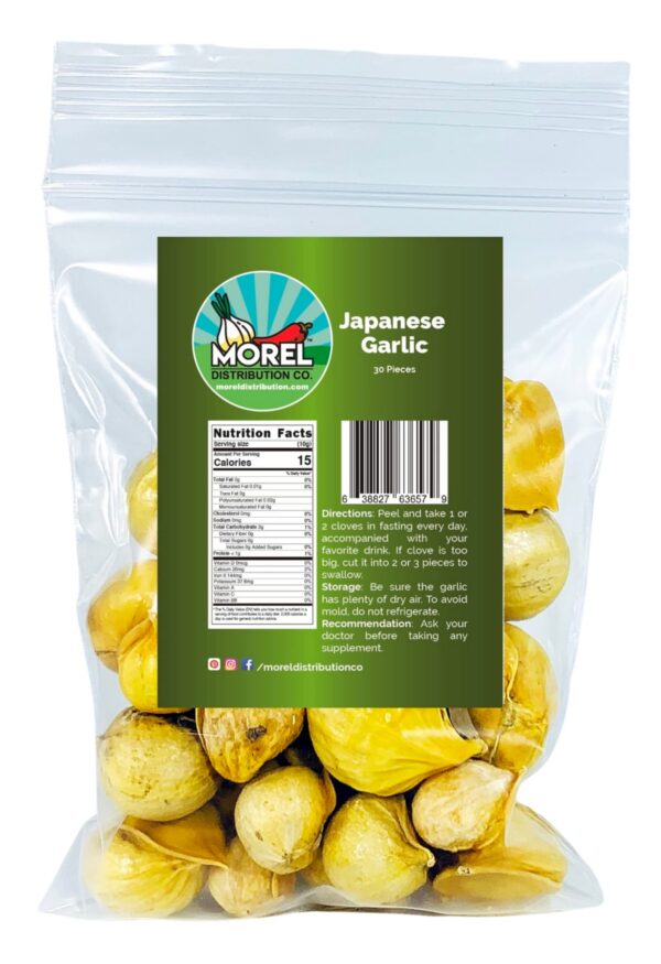 Bolsa de ajo japonés natural 30 piezas para consumo diario