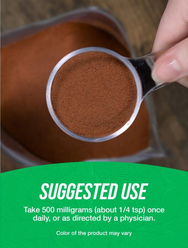 Cacao en polvo para suplemento antioxidante y salud cardiovascular