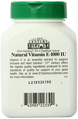 Version 1.0.0 Bolsa interior con cápsulas blandas vitamina E 21st Century