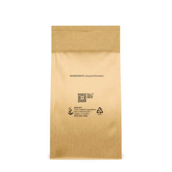Bolsa ecológica polvo cúrcuma PURE ORIGINAL INGREDIENTS