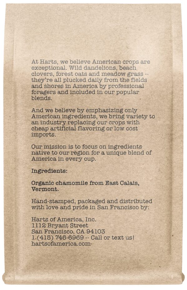 detalle de hojas de manzanilla a granel puras