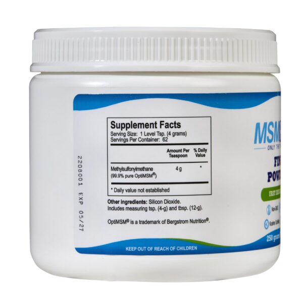 Bolsa de MSM puro MSMPure KALA HEALTH en cristales destilados