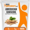 Bolsa de polvo extracto de ginseng americano BulkSupplements 1kg