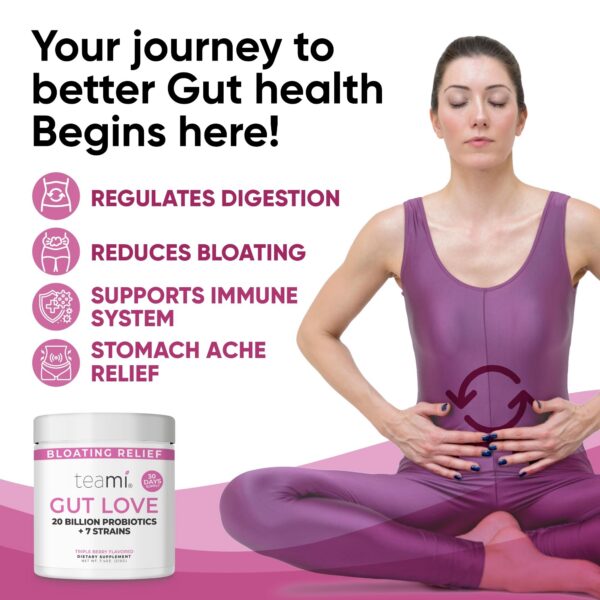 Bolsa abierta polvo probiótico y prebiótico Teami 210 gramos