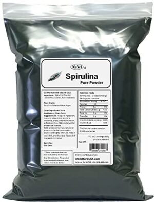 Version 1.0.0 Bolsa grande de polvo puro de espirulina NuSci 5000 gramos