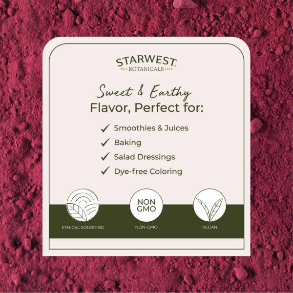 Version 1.0.0 Bolsa de polvo de remolacha 16 oz