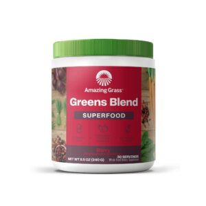 Polvo superalimentos greens blend Amazing Grass para smoothies