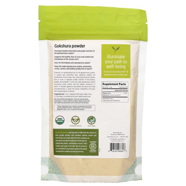 Bolsa polvo Tribulus terrestris Gokshura cuerpo energía y vitalidad