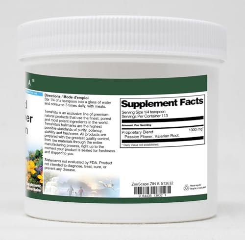Version 1.0.0 Bolsa polvo valeriana pasiflora Teravita 4 oz con etiqueta