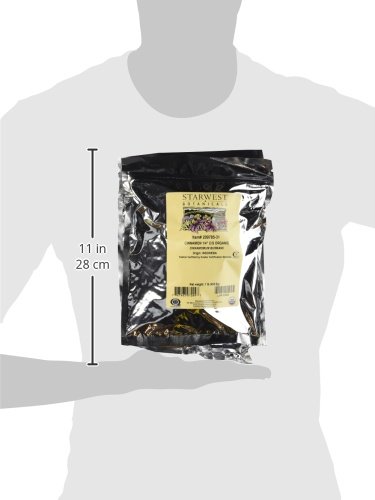 Bolsa resellable canela orgánica Starwest Botanicals 1 libra