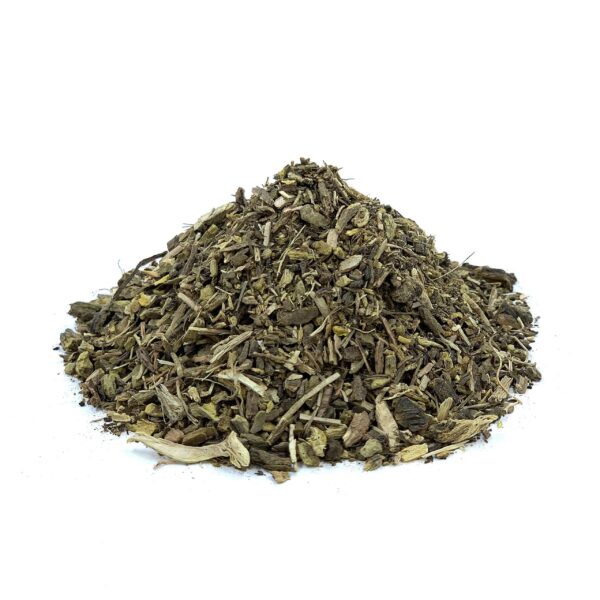 Bolsa resellable de raíz de dock amarillo cortada 16 oz