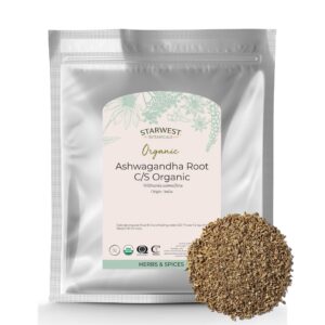 Bolsa resellable raíz orgánica ashwagandha Starwest Botanicals