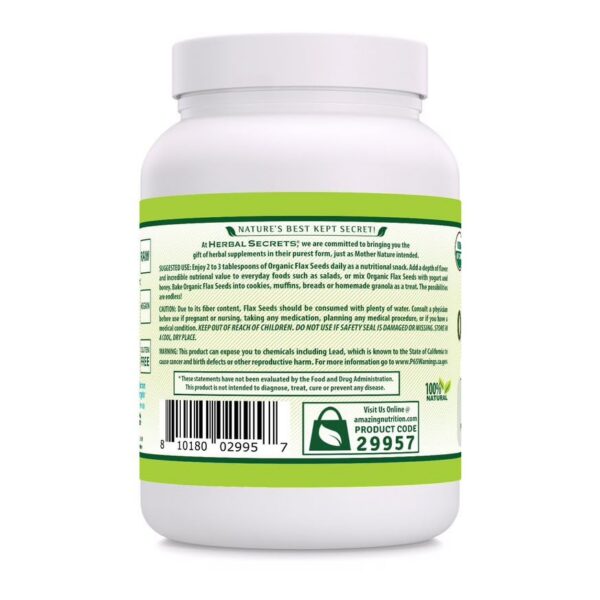 Bolsa de semillas de lino sin gluten Herbal Secrets