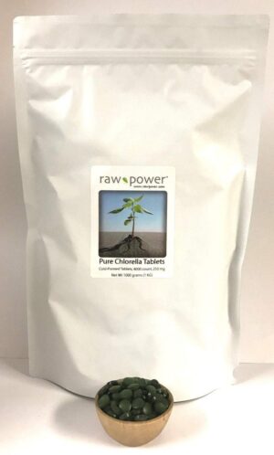 Bolsa tabletas Chlorella Raw Power orgánica 4000 unid