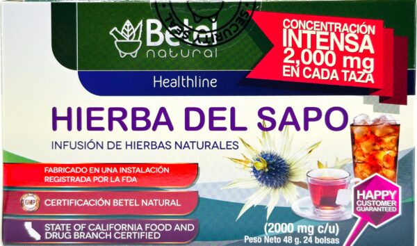 Bolsa de té Hierba del Sapo natural calidad premium