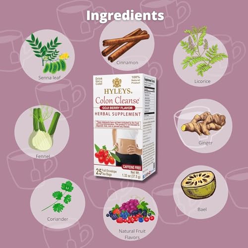Version 1.0.0 Bolsas individuales té Colon Cleanse Hyleys