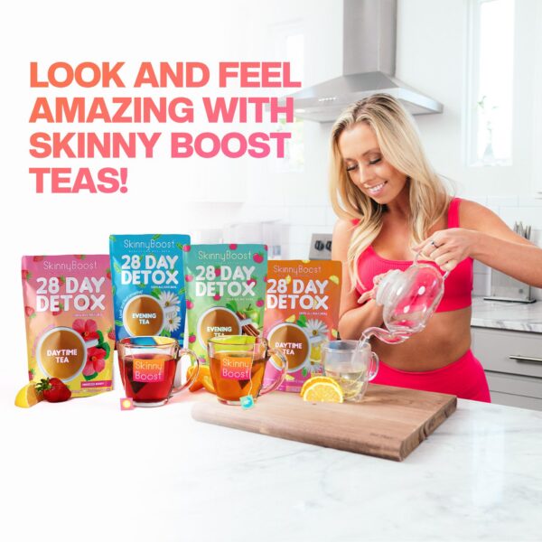 Bolsas de té detox SkinnyBoost día y noche